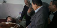 لجنة لاجئى خان يونس تزور جرحى مسيرة العودة