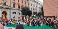 الآلاف يتظاهرون في روما تنديدا بالعدوان الإسرائيلي على شعبنا